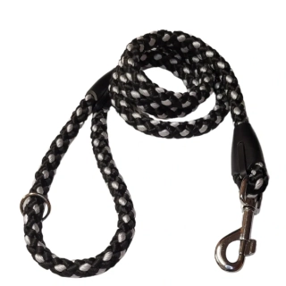 Palkar vodítko pro psy 150 cm x 14 mm černo-bílá