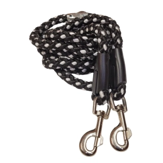 Palkar přepínací vodítko pro psy 250 cm x 14 mm černo-bílá