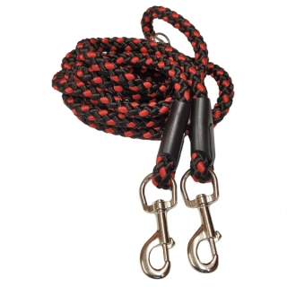 Palkar přepínací vodítko pro psy 250 cm x 14 mm černo-červená